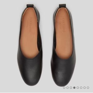 Everlane’s Italian Leather Day Glove Flats, Black, Size 36.5/6.5, BRAND NEW!